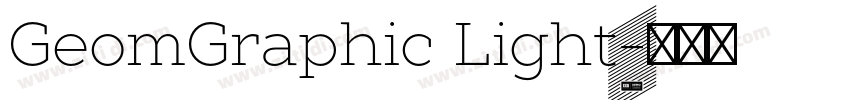 GeomGraphic Light字体转换